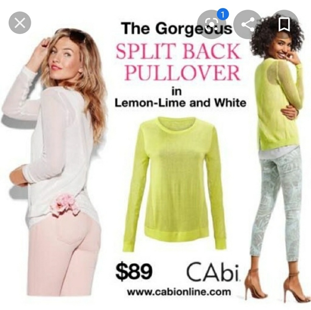 Cabi Split Back Pullover. - image 2